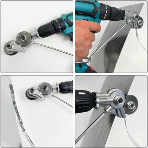 1Pcs Metal Nibbler Drill Attachment, Electric Drill Shears for Metal Cutting - Picture 6 of 6